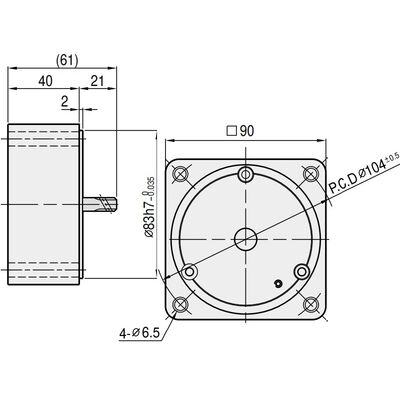 90mm GU Interdecimal Box Dimentions